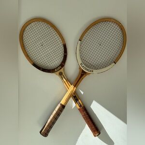 Vintage Slazenger and Ajax Tennis Rackets